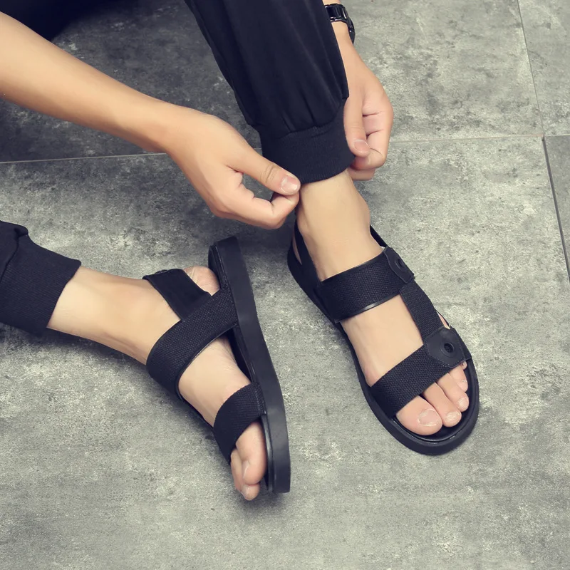 Summer Sandals Men's Beach Shoes Leisure Korean Style Roman Outdoor and Slippers Mens Gladiator | Обувь