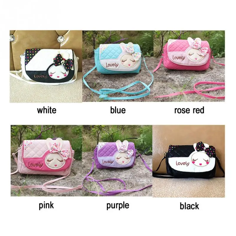 

Mini Cute Bag Children Cartoon Rabbit Ear Bowknot handbag kids tote girls Shoulder Bag women crossbody bag