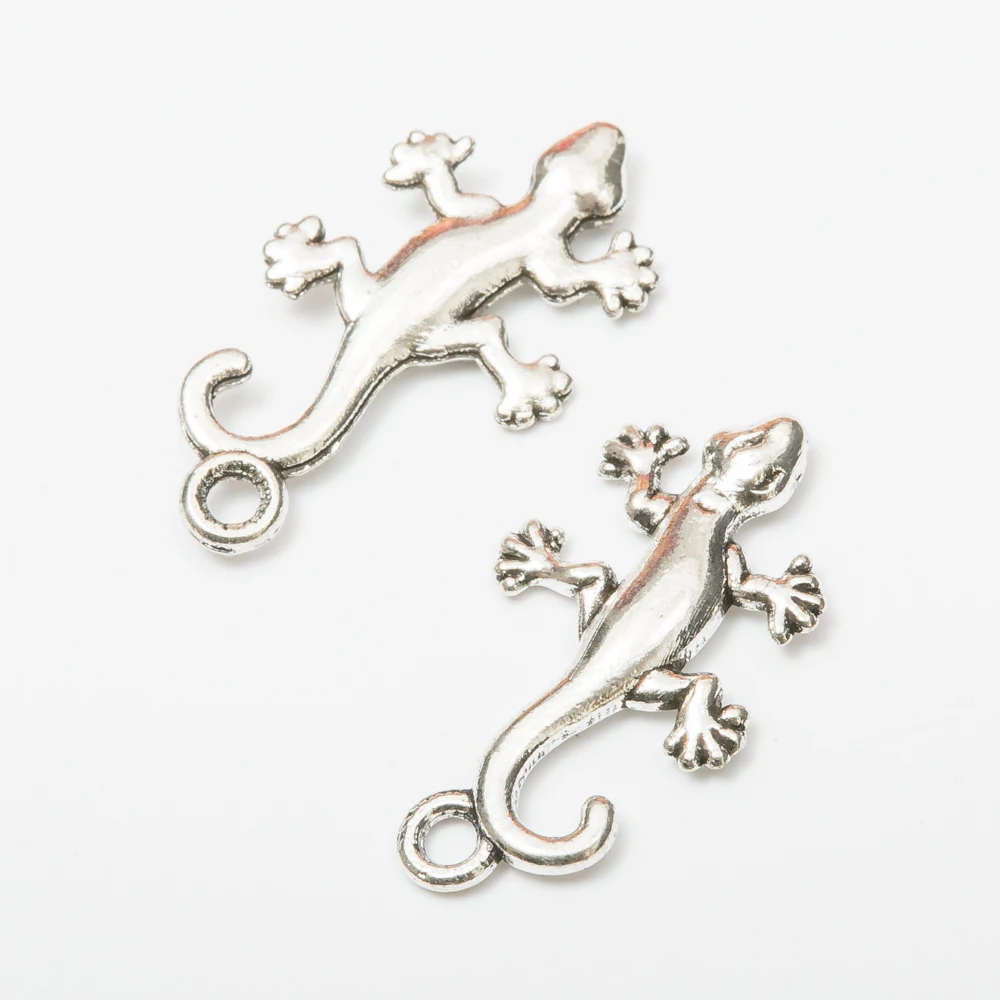 

90pcs Hot selling zinc alloy charms gecko charms for necklace pendant 4632