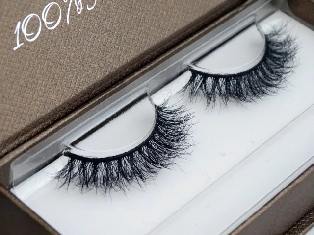2018 New 1 pair Fake Eyelashes Makeup Tool Individual 100% Real Mink Lashes False Soft Box A07 | Красота и здоровье