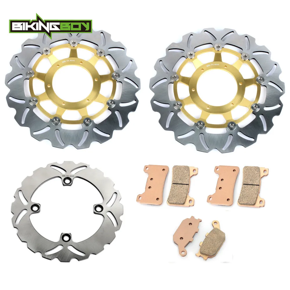 

BIKINGBOY Front Rear Brake Discs Rotors Disks Pads For Honda CBR600RR 2005 2006 CBR 600 RR 05 06 RR5 RR6 Motorcycle 310mm 220mm