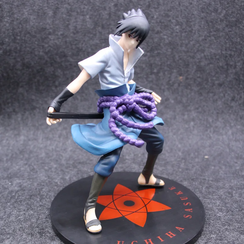 Аниме Наруто Шипуден Учиха Саске ПВХ экшн фигурка Коллекционная модель игрушка 8