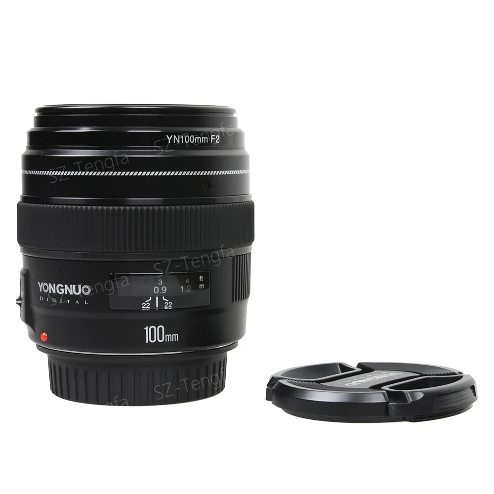 Новый Yongnuo YN100mm F2 Средний телеобъектив для Canon EOS Rebel камера AF MF 5D IV 1300D T6 760D 750D 1D 5DS R |