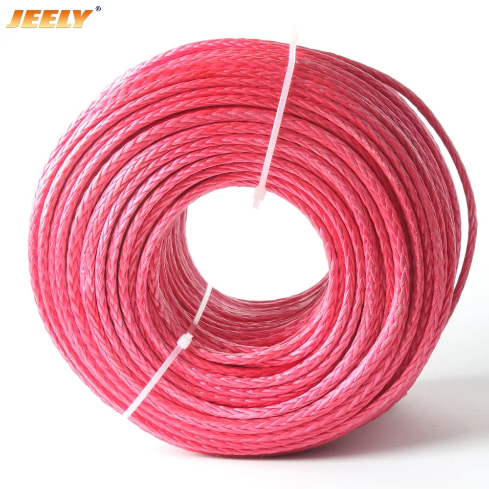 Плетеная лебедка Jeely 12 переплетений 3 мм 2000 фунтов 10 м|winch rope|uhmwpe roperope winch |