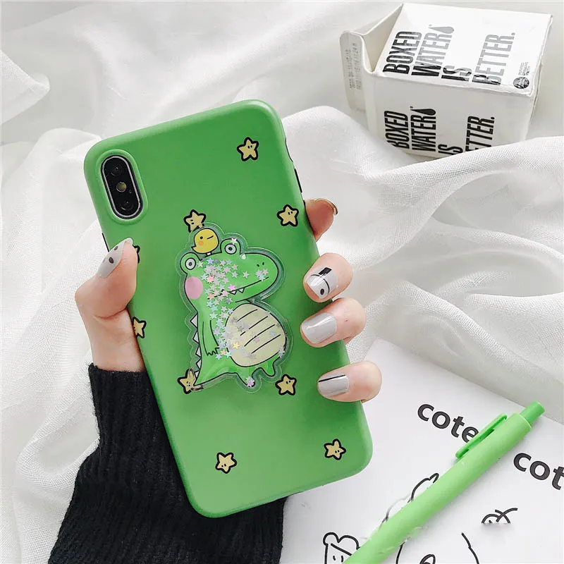 GlamPhoneCase декомпрессия милый зеленый чехол для телефона из крокодиловой кожи iPhone XS