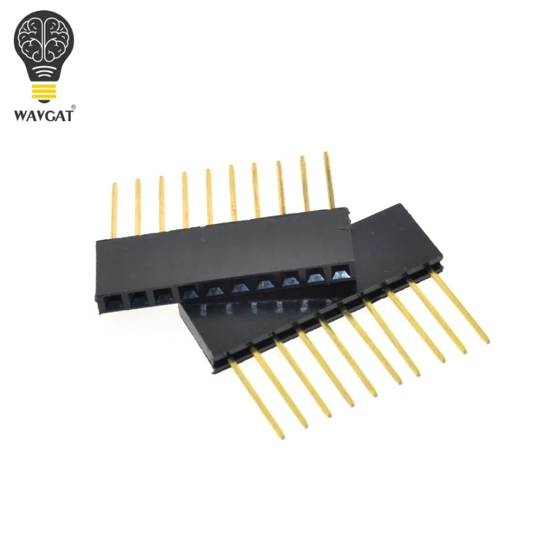 Специальный гнездовой коннектор PC104 50 шт./лот длинный 2 54 интервала 1*10/10P Pin 11 мм |