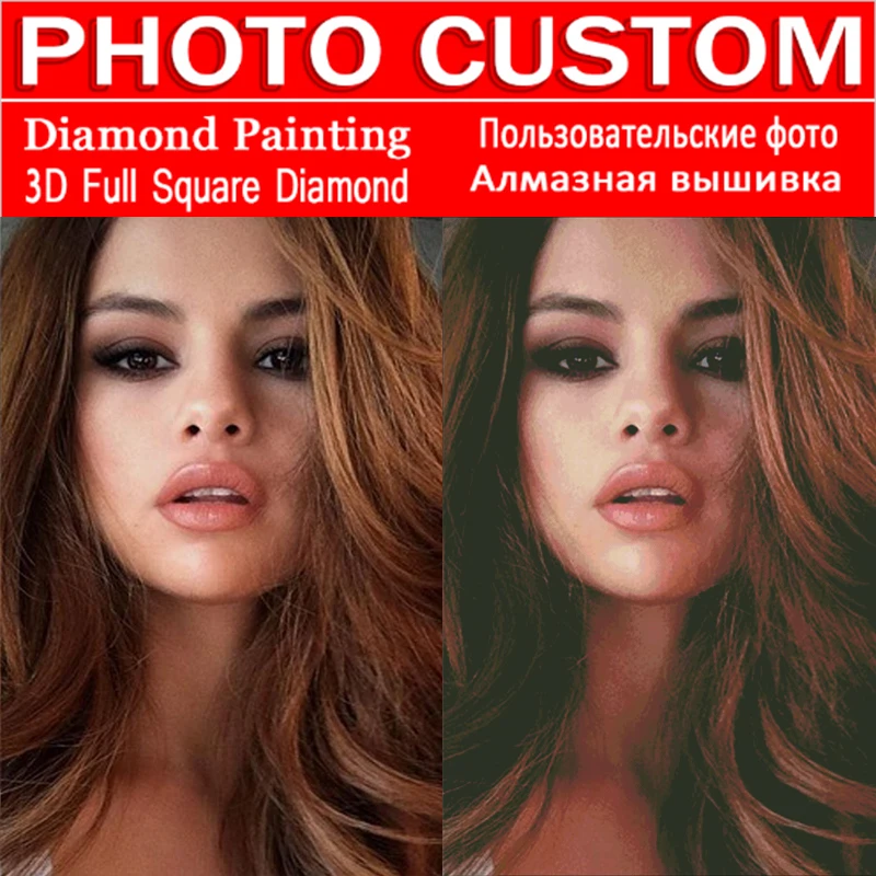 Алмазная живопись на заказ 5D сделай сам личная фото алмазная мозаика вышивка