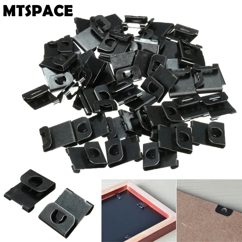 Mtspace 50 шт./компл. Вешалки зажимы для фиксации крепежных крючка рисунок объявления таблички указатели фото рамки картины стены искусства не оставляющая следов стене висит гвозди