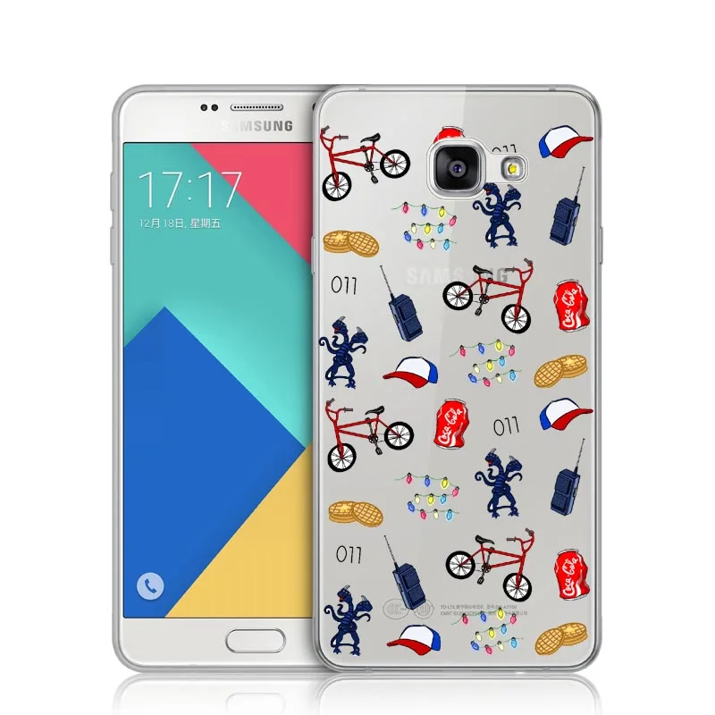 Очень странные дела Рождественские огни мягкий чехол для телефона Samsung Galaxy A3 A5 A7