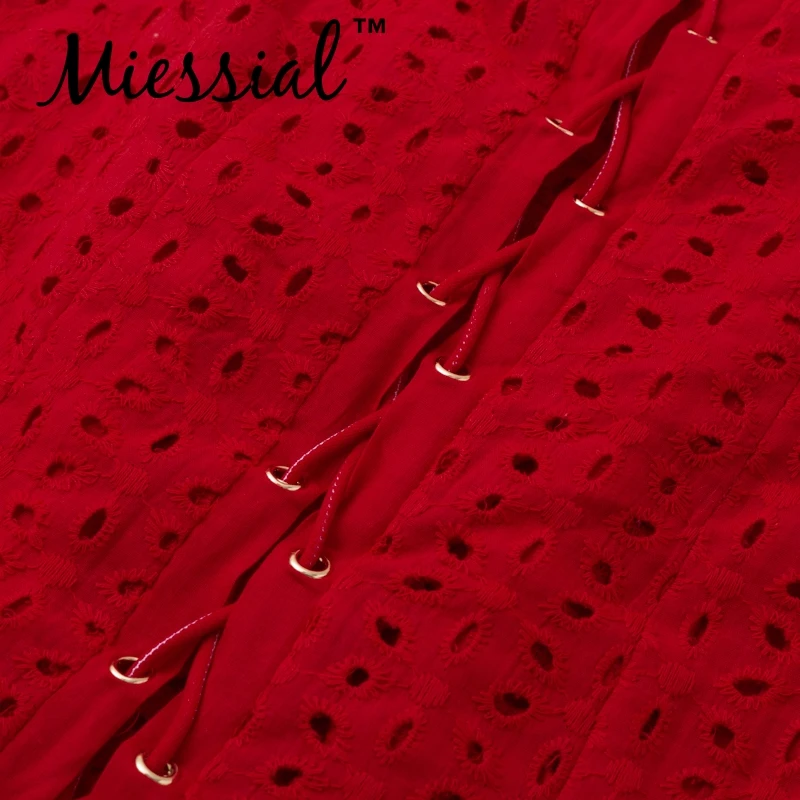 Женское платье Miessial зимнее облегающее с оборками открытыми плечами на шнурках