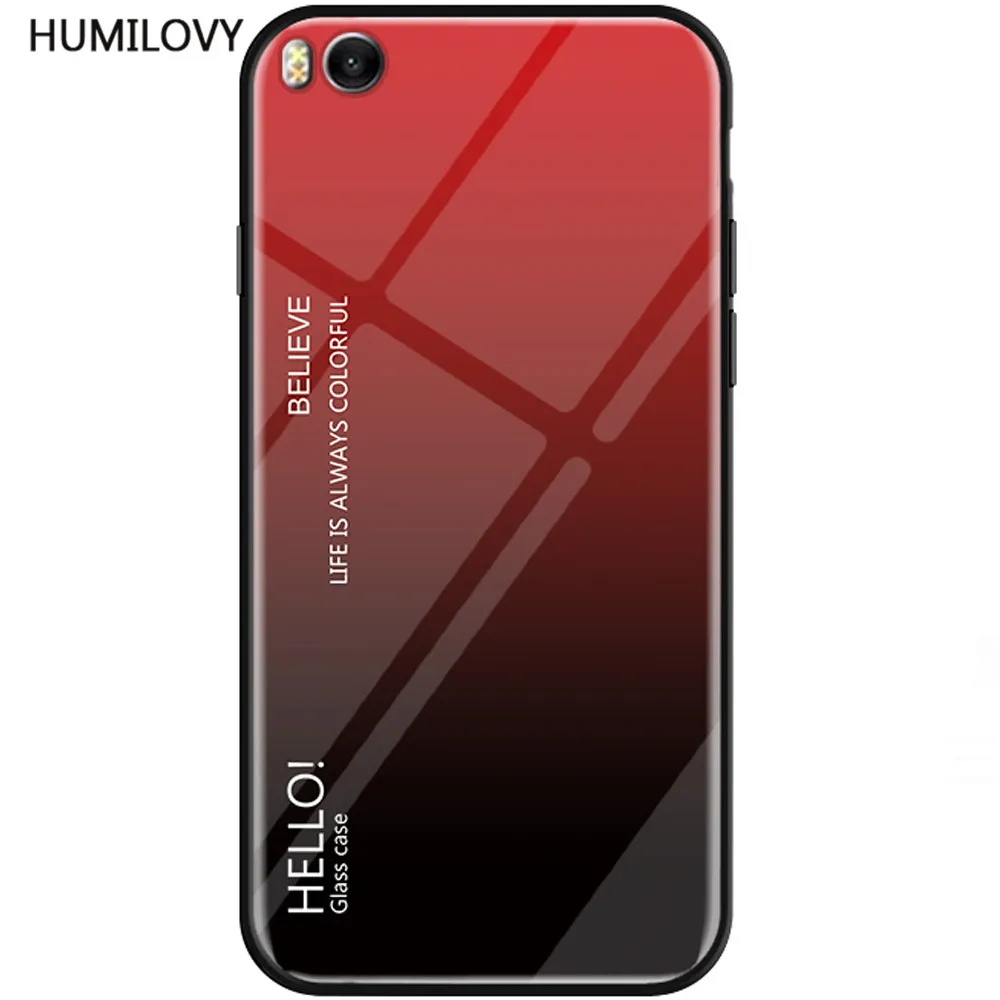For Xiaomi Mi5s Mi 5s Case Gradient Tempered Glass Hard Soft TPU Silicone Frame Cover mi5s mi Capa Fundas |