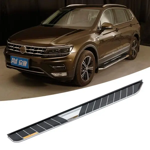 Подножку подходит для VW Volkswagen Tiguan L все пространство шаг в сторону Нерф Бар высокое качество алюминиевый сплав