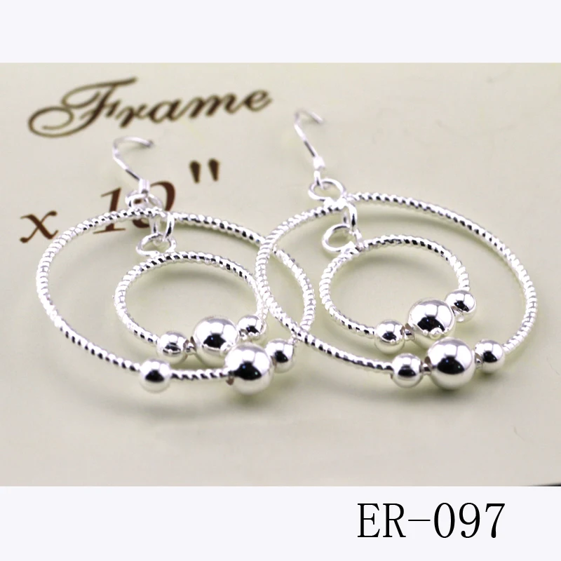 2017 vintage jewelry exquisite 925 sterling silver eardrop modern beautiful for female charm pendants ER-097 | Украшения и