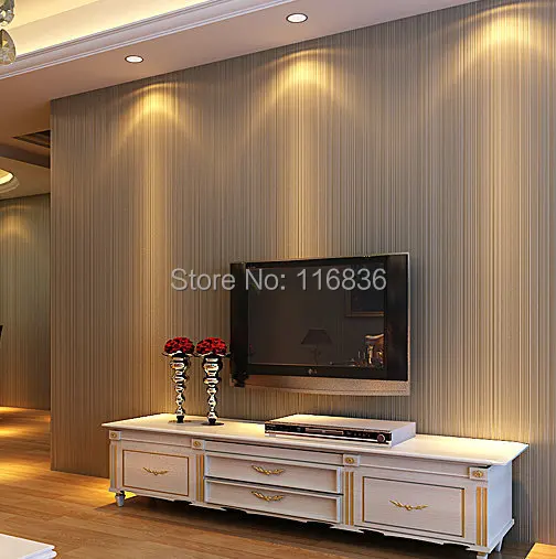 Белые Настенные обои современные полосатые флок рельефные нетканые papel де parede