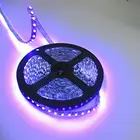 3528 футов 5 м УФ ультрафиолетосветодиодный Светодиодная лента 600 Нм SMD фиолетовая Светодиодная гибкая лента не влагозащищенная 12 В