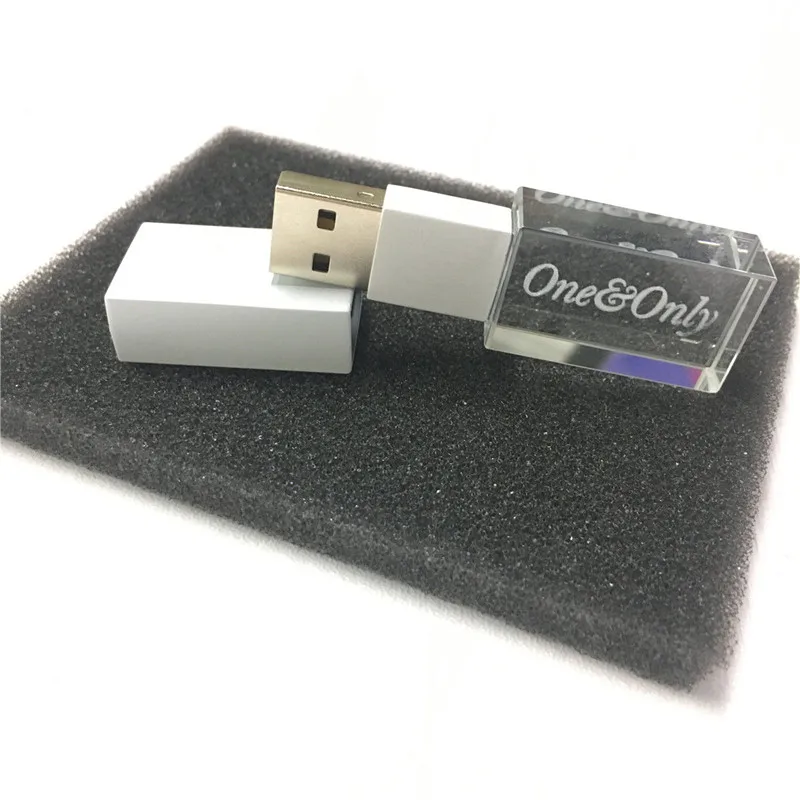 white Бесплатный Логотип Элегантный Пользовательский логотип Высокоскоростной USB 3,0 флэш-накопитель Флешка(по умолчанию без светодиодной подсветки - Цвет: white