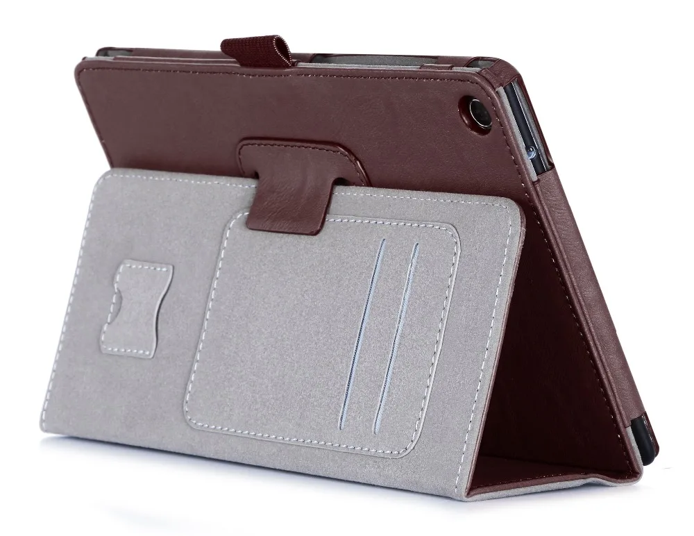 Кожаный чехол для Asus Zenpad Z8 ZT581KL (Zenpad 3 8 0 Z581KL) из воловьей кожи с держателем карт 7 9
