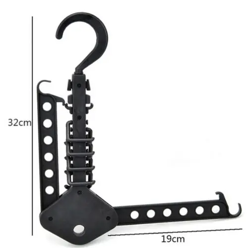 

USA Sell Magic Functional Dual Hanger Folding Clothes Hanger Clothing Drying Rack