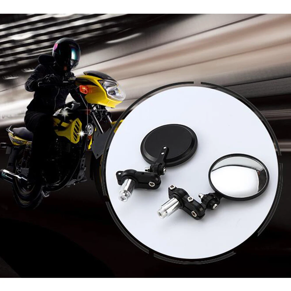 Универсальный мотоцикл бар концы зеркала аксессуары Moto Racer боковые заднего вида