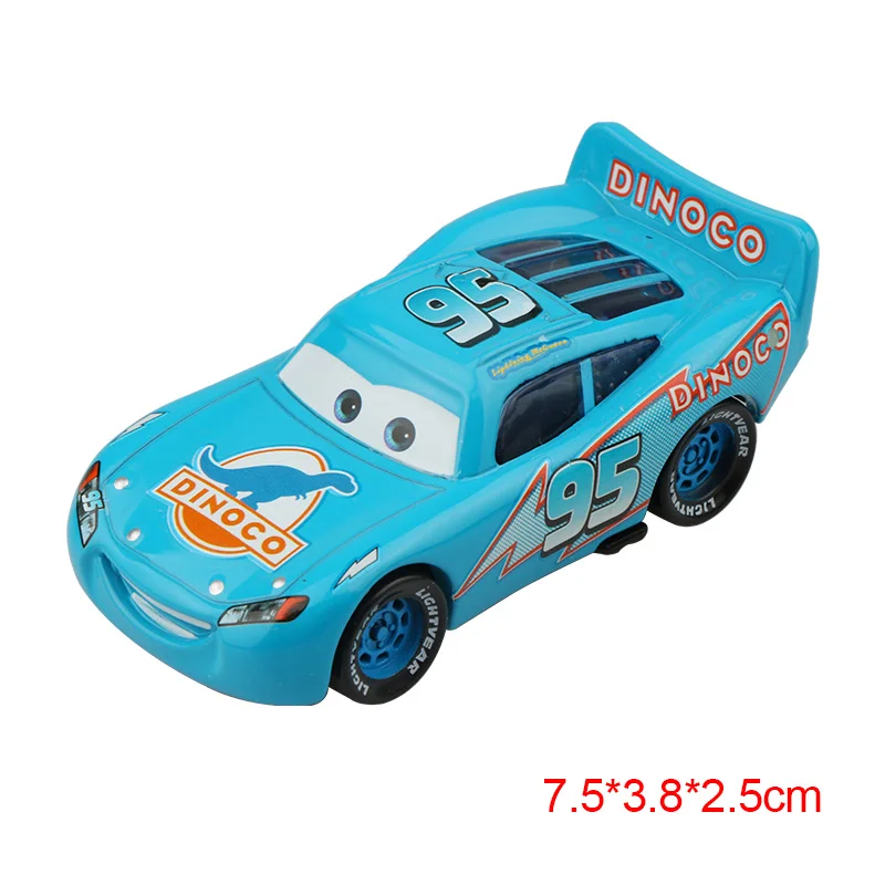 McQueen blue Дисней Pixar Тачки 2 3 Молния Маккуин матер Джексон шторм Рамирез 1:55 литье под давлением автомобиль металлический сплав мальчик малыш игрушки Рождественский подарок - Цвет: McQueen blue
