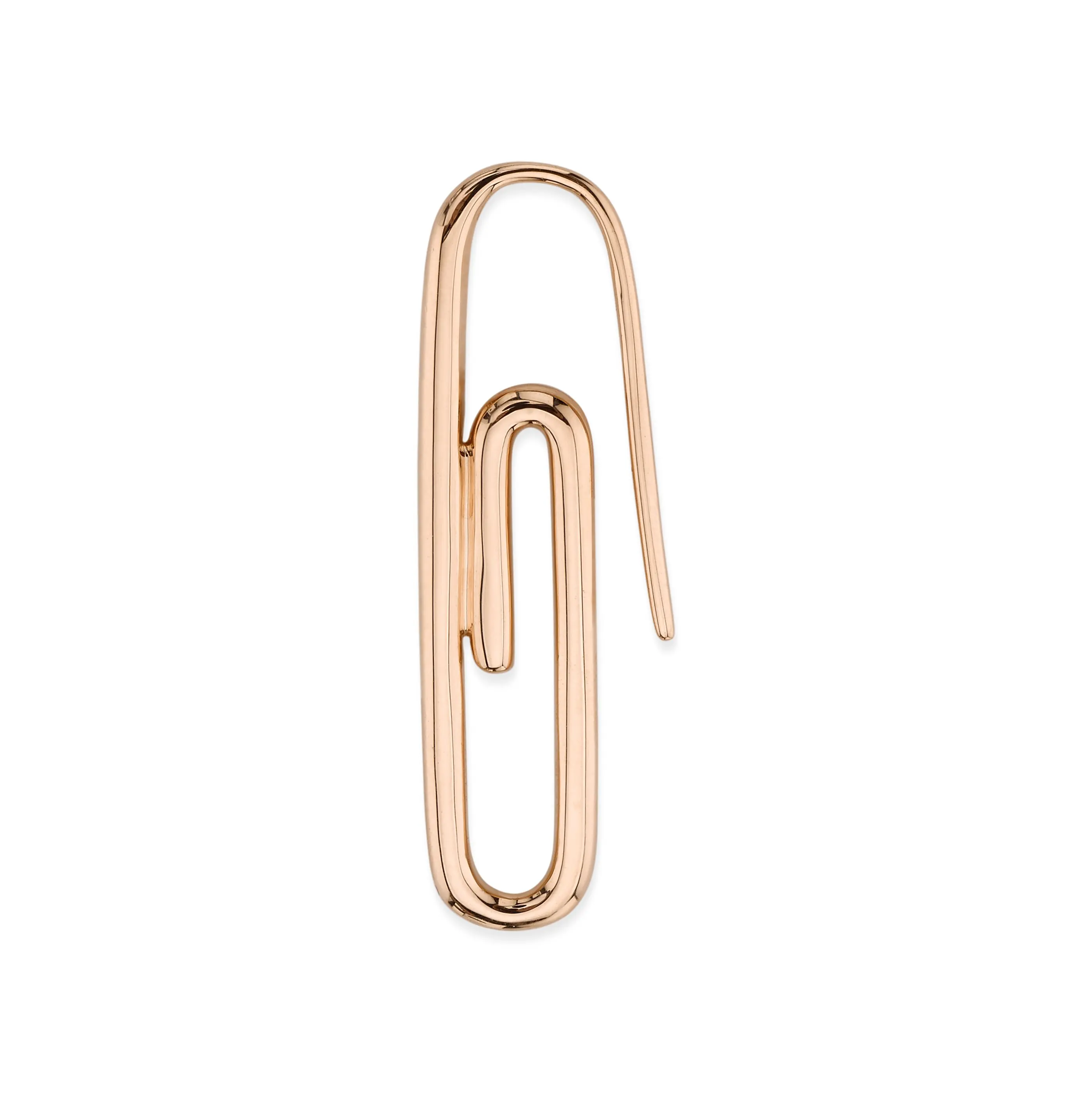 Rose Gold Lovecabin 925 пробы серебряные одиночные золотые розовые золотые серьги в стиле панк безопасная булавка торговля геометрические массивные серьги ювелирные изделия - Окраска металла: Rose Gold