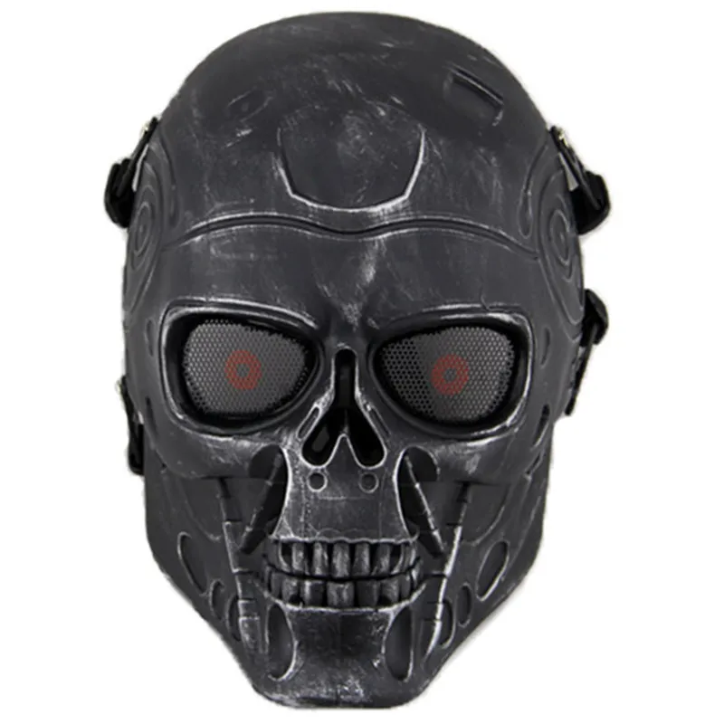 Бесплатная доставка маска Терминатора из двух частей маскарадный костюм на