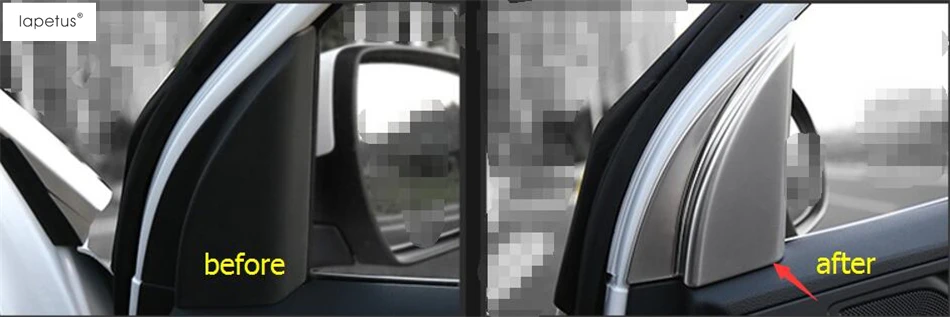 Аксессуары Lapetus подходят для Hyundai Tucson 2016 2020 матовые Внутренние столбы треугольный
