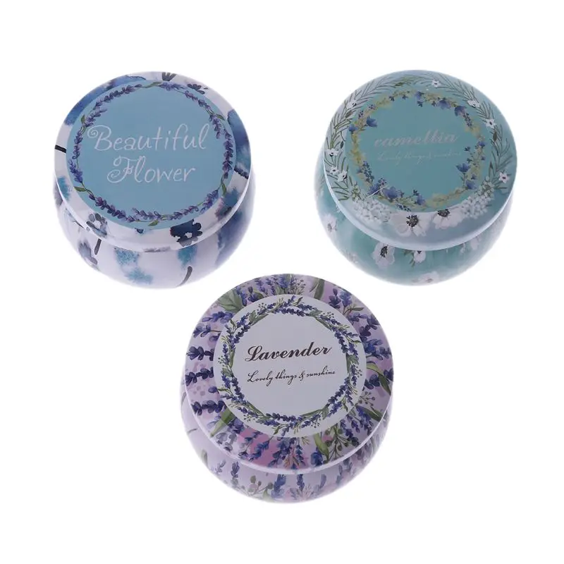 Ретро круглая жестяная коробка чай конфеты Ювелирная монета банка для хранения