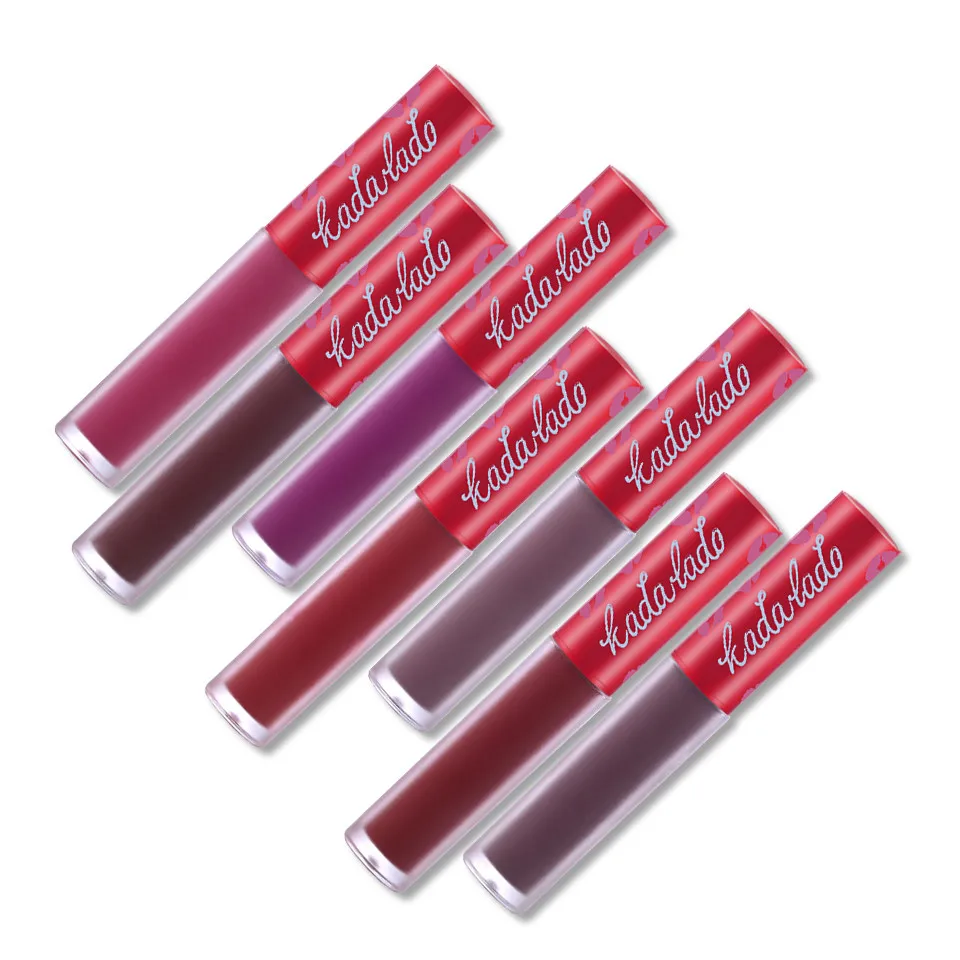 Брендовая Матовая жидкая помада блеск для губ красный черный водостойкая