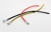 1pcs yt587 free shipping cold pressed terminals 4 8 insert spring 10cm 18awg silicone wire wire connector