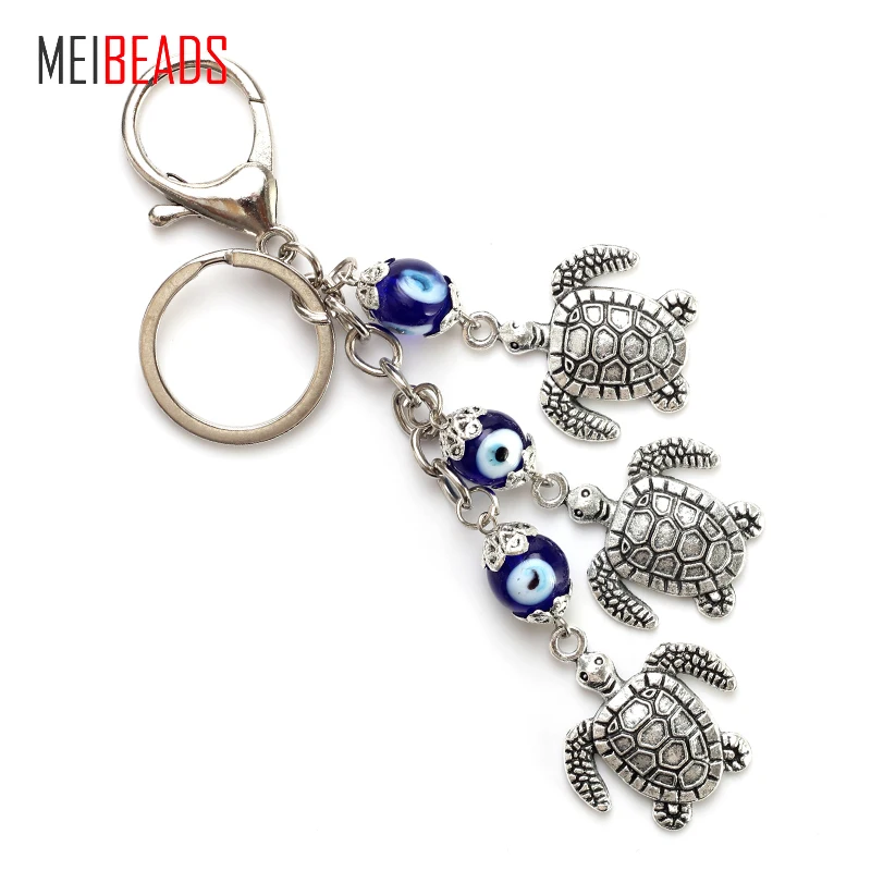 MEIBEADS модные Черепаховые Амулеты с подвеской в виде сглаза брелок античным