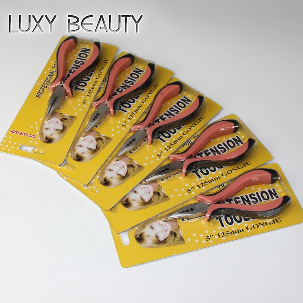 Щипцы для вытягивания волос инструменты розовый 3 отверстия из нержавеющей стали