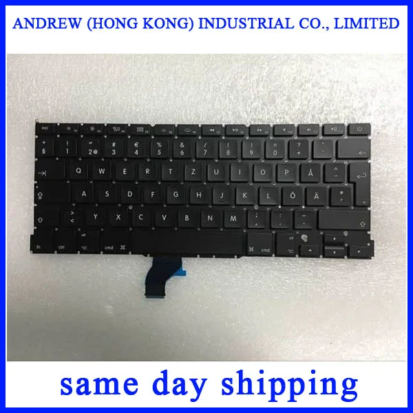 Brand New A1502 Swedish Sweden keyboard For Macbook Pro 13'' Retina 1502 Keyboard 2013 2014 2015 Years | Компьютеры и офис