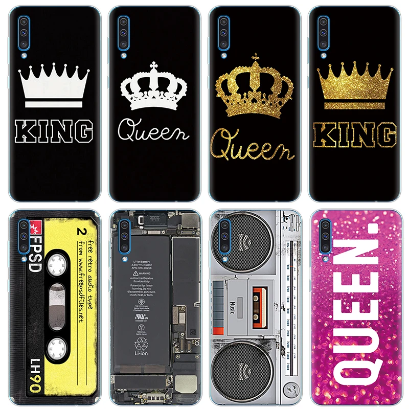 Queen Fundas iPhone х ТПУ для samsung Galaxy M20 M10 M30 A10 A30 A50 A5 A6 A7 A8 A9 S8 S9 S10 плюс Note 8 9 4 5 Чехол Крышка