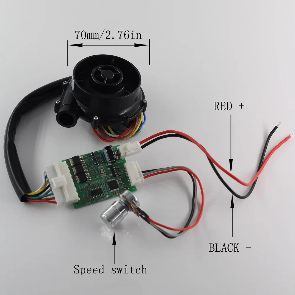 7040 DC 12V/24V воздуходувка высокого давления мини центробежный Турбовентилятор