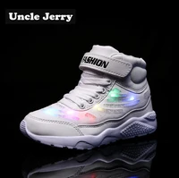 uncle jerry led shoes for child usb chargering light up sneakers for boys girls glowing fashion shoes school comfortable casual