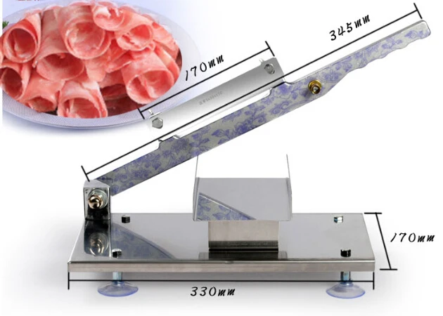 Быстрая бесплатная доставка Нержавеющая сталь ручная ломтерезка для