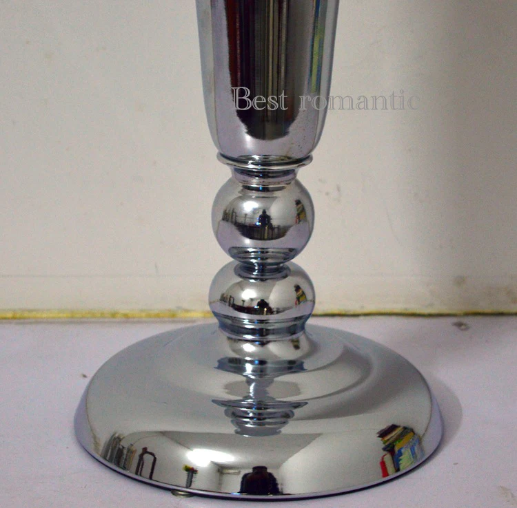 Бесплатная доставка 10 шт./лот серебряная металлическая ваза для цветов