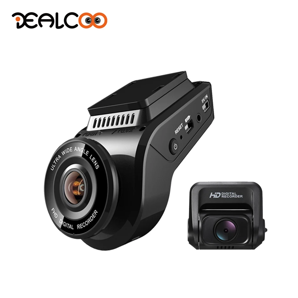 Автомобильный видеорегистратор с разрешением 4 K WDR wifi gps двойной объектив Dashcam