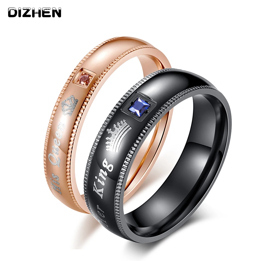 2019 Новая мода Корона пара ювелирных изделий ее король и его королева из