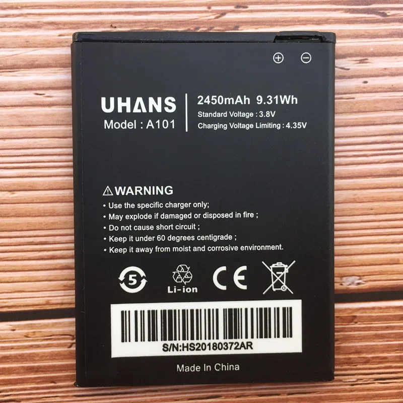 

Оригинальный аккумулятор UHANS A101 A101S 2450 мАч