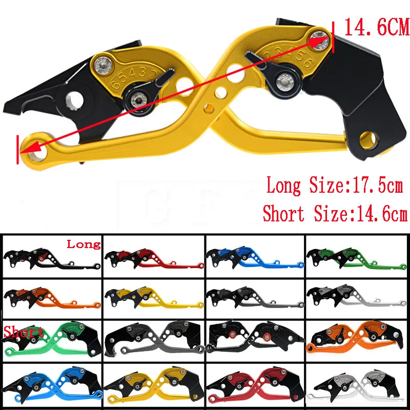 

Короткие и длинные для Kawasaki NINJA 250R 2008 2009 2010 2011 2012 Z250 2013 2014 мотоциклетные Регулируемые рычаги тормозной муфты с ЧПУ