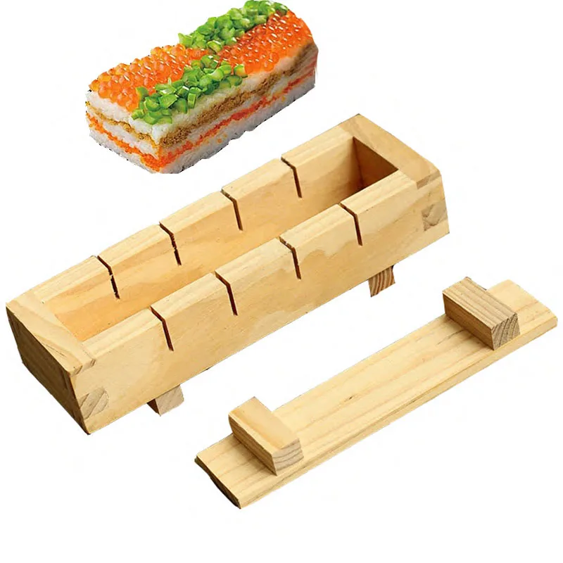 Набор для приготовления суши форма риса набор деревянных Oshizushi кухонные