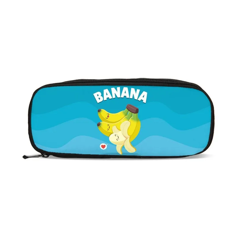 Banana Fruit Design Kids Pen Bag Coin Wallet Purse Cosmetic Boys Girls Pencil Pouch Shcool Stationery Case necessarie | Багаж и сумки