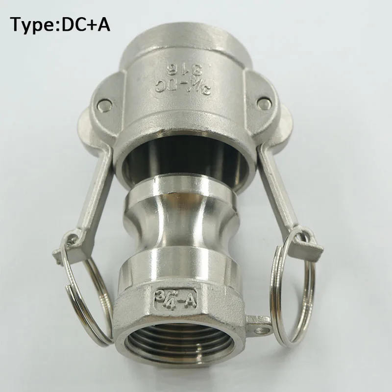 1/2 "до 4" Тип DC + A пылезащитный колпачок с гнездовым адаптером Stianless steel 304