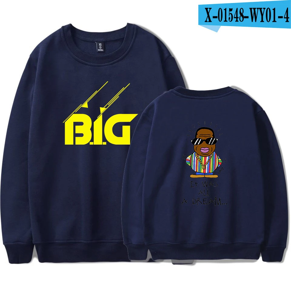 P BIGGIE толстовки для мужчин и женщин Печатный B.I.G свитер с капюшоном пуловер Плюс Размер больше размера d. I. g Толстовка - Цвет: P