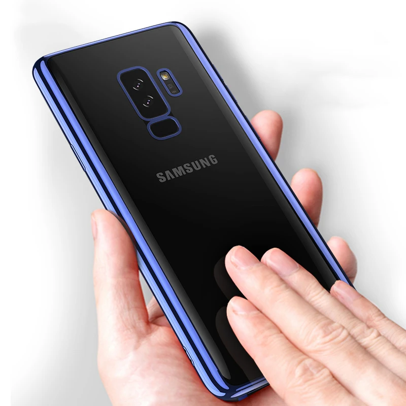 For Samsung Galaxy A8 2018 Case 3D Laser Plating Luxury TPU Clear Cover S9 Plus A6 Soft Phone Cases |