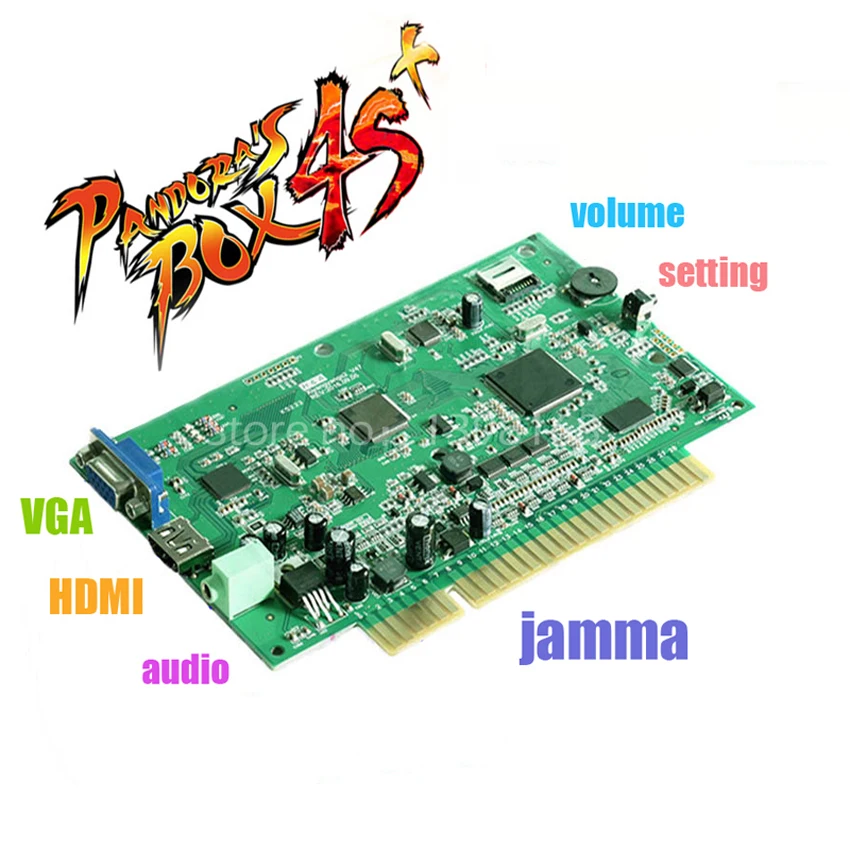 Pandora's box 4S+ JAMMA VGA/CGA выход для lcd/CRT HD 815 в 1 jamma аркадный шкаф машина pandora box 4 Мульти аркадная доска