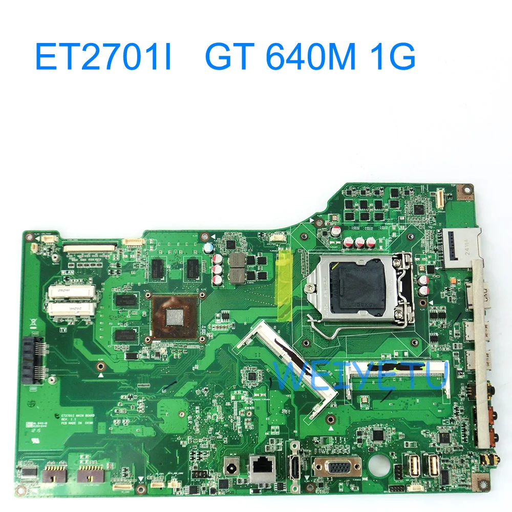 ET2701I All-in-one motherboard For ASUS Laptop ET2701I  1GB REV1.1 N13P-GS-A2 Mainboard 100% test OK