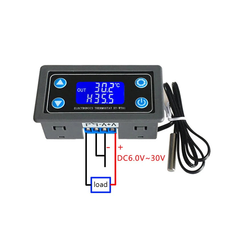 Цифровой светодиодный регулятор температуры 6 ~ 30 В/220 В|Оборудование для контроля